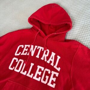 MV Sport Pro-Weave Hoodie Sweatshirt Small Central College Pella Iowa Dutch Red